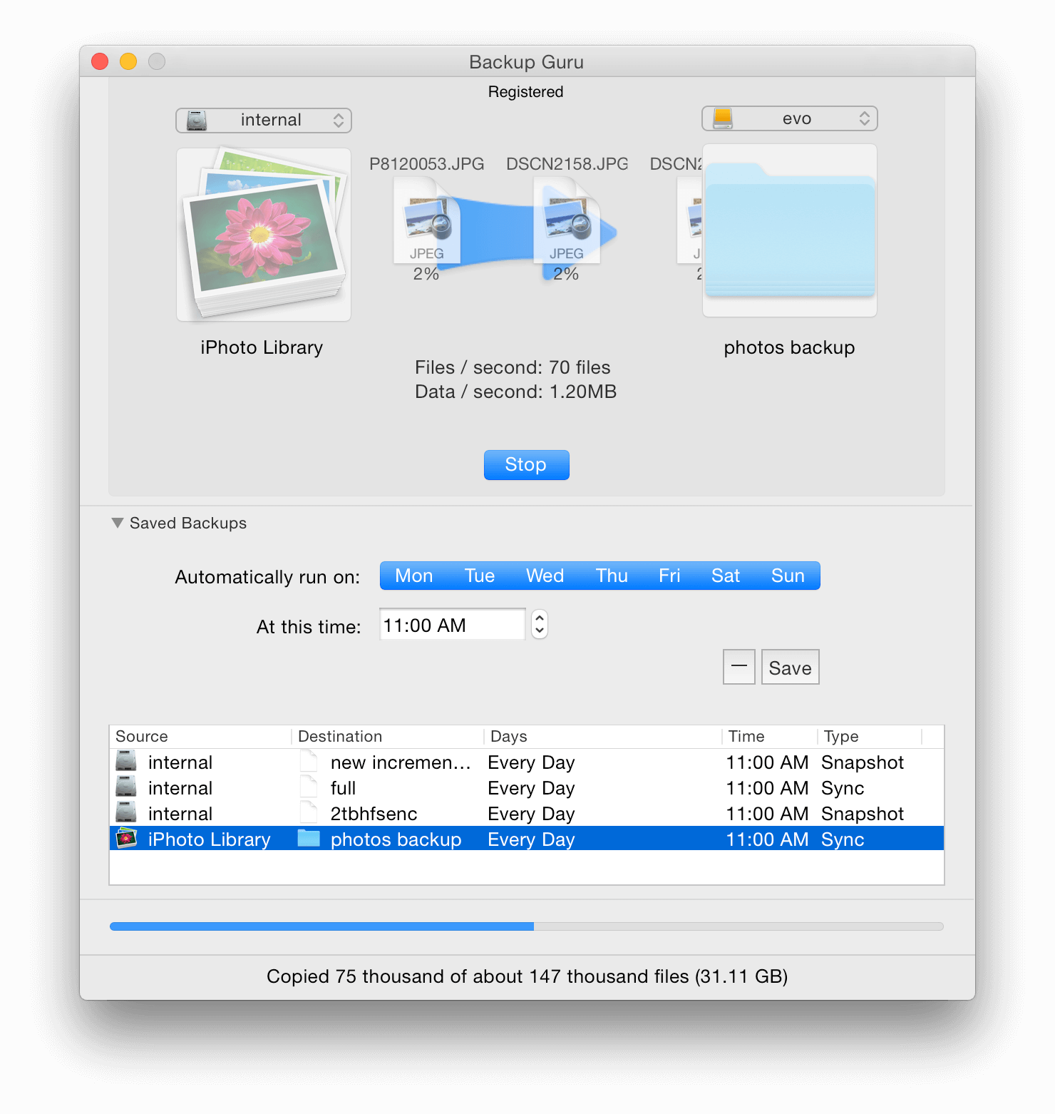 Mac backup guru 2.1